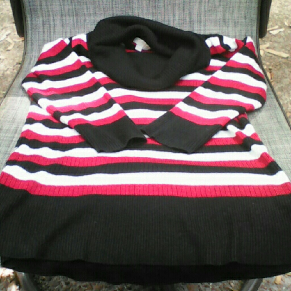 XL Sequin Hearts women's sweater